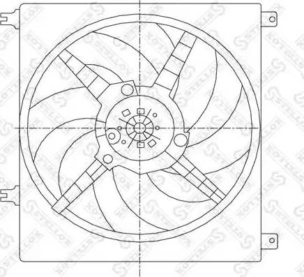 Stellox 29-99276-SX - Вентилятор, охолодження двигуна autozip.com.ua