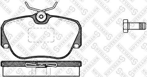 Stellox 295 000-SX - Гальмівні колодки, дискові гальма autozip.com.ua