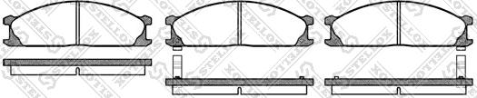 Stellox 247 002-SX - Гальмівні колодки, дискові гальма autozip.com.ua