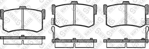 Stellox 253 002-SX - Гальмівні колодки, дискові гальма autozip.com.ua