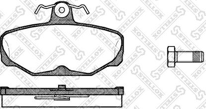 Stellox 216 000-SX - Гальмівні колодки, дискові гальма autozip.com.ua