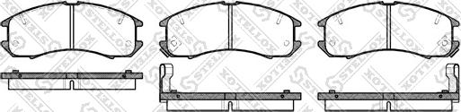 Stellox 284 002-SX - Гальмівні колодки, дискові гальма autozip.com.ua