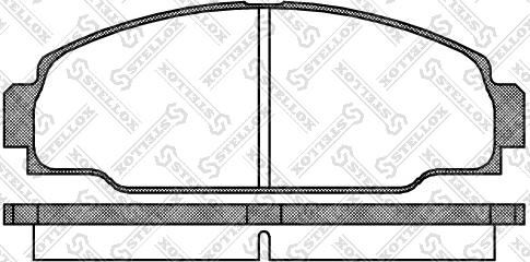 Stellox 285 000-SX - Гальмівні колодки, дискові гальма autozip.com.ua