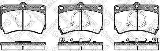 Stellox 223 002-SX - Гальмівні колодки, дискові гальма autozip.com.ua