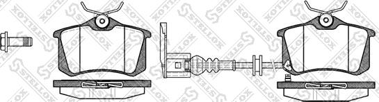 Stellox 274 041-SX - Гальмівні колодки, дискові гальма autozip.com.ua