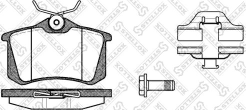 Stellox 274 003B-SX - Гальмівні колодки, дискові гальма autozip.com.ua