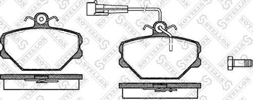 Stellox 275 002-SX - Гальмівні колодки, дискові гальма autozip.com.ua