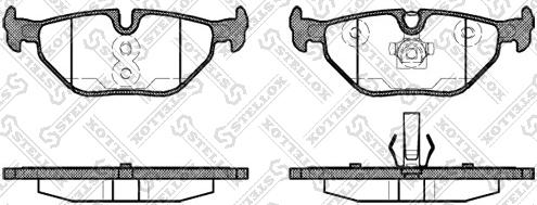 Stellox 276 040BL-SX - Гальмівні колодки, дискові гальма autozip.com.ua