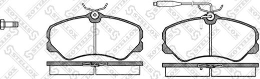 Stellox 273 002-SX - Гальмівні колодки, дискові гальма autozip.com.ua