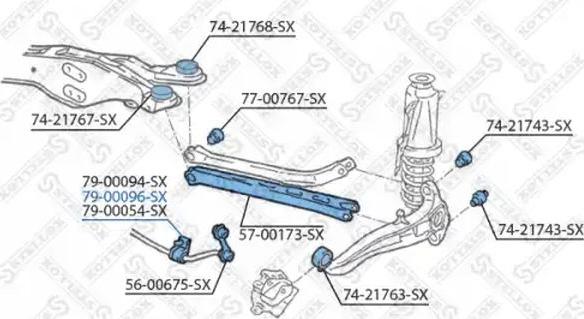 Stellox 79-00096-SX - Втулка, стабілізатор autozip.com.ua
