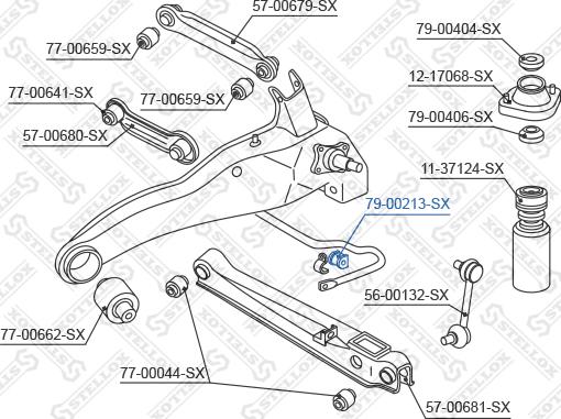 Stellox 79-00213-SX - Втулка, стабілізатор autozip.com.ua