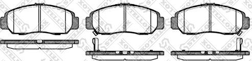 Stellox 758 012-SX - Гальмівні колодки, дискові гальма autozip.com.ua