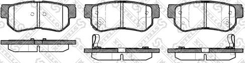 Stellox 757 002B-SX - Гальмівні колодки, дискові гальма autozip.com.ua