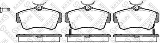 Stellox 764 002B-SX - Гальмівні колодки, дискові гальма autozip.com.ua