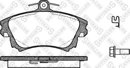 Stellox 719 002B-SX - Гальмівні колодки, дискові гальма autozip.com.ua