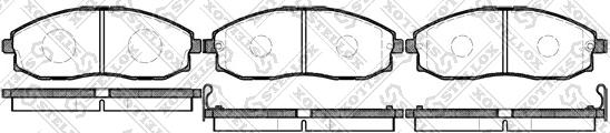 Stellox 714 002-SX - Гальмівні колодки, дискові гальма autozip.com.ua