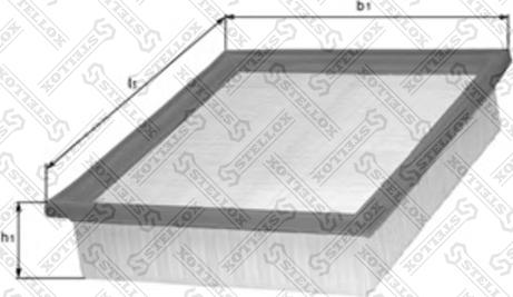 Stellox 71-01257-SX - Повітряний фільтр autozip.com.ua