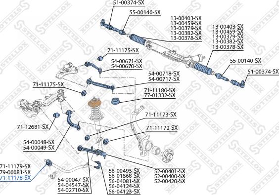 Stellox 71-11178-SX - Втулка, стабілізатор autozip.com.ua