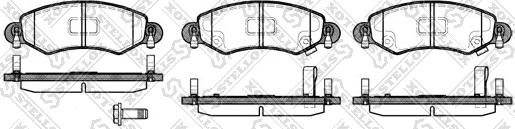 Stellox 713 012-SX - Гальмівні колодки, дискові гальма autozip.com.ua