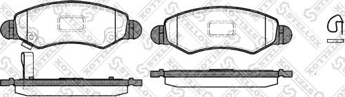 Stellox 713 021-SX - Гальмівні колодки, дискові гальма autozip.com.ua