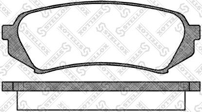 Stellox 717 000B-SX - Гальмівні колодки, дискові гальма autozip.com.ua