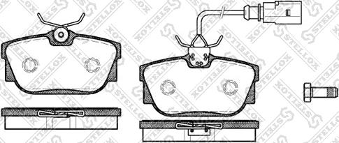 Stellox 778 001B-SX - Гальмівні колодки, дискові гальма autozip.com.ua