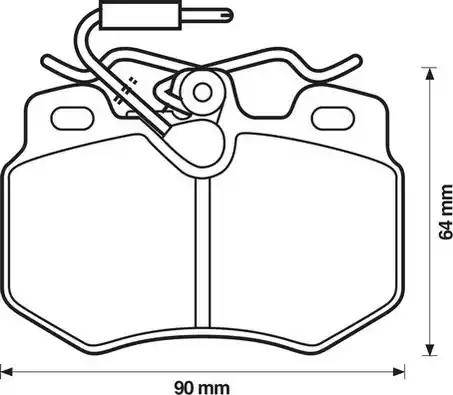 Stop 571406S - Гальмівні колодки, дискові гальма autozip.com.ua