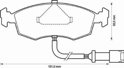 Stop 571351S - Гальмівні колодки, дискові гальма autozip.com.ua