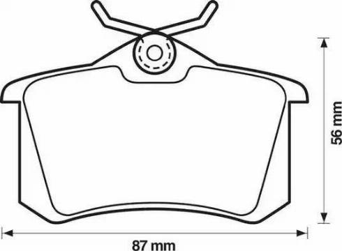 Stop 571361S - Гальмівні колодки, дискові гальма autozip.com.ua