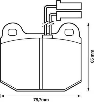 Stop 571381S - Гальмівні колодки, дискові гальма autozip.com.ua