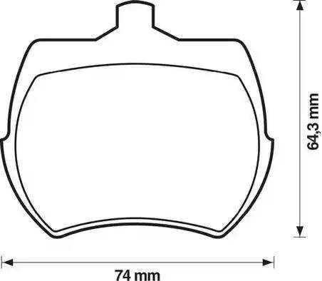 Stop 571212S - Гальмівні колодки, дискові гальма autozip.com.ua