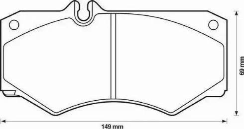 Stop 571272S - Гальмівні колодки, дискові гальма autozip.com.ua