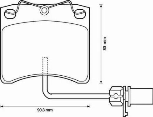 Stop 573046S - Гальмівні колодки, дискові гальма autozip.com.ua