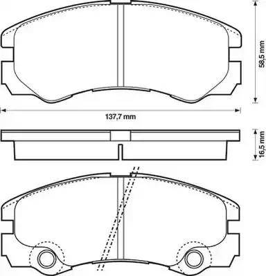 Stop 573066S - Гальмівні колодки, дискові гальма autozip.com.ua