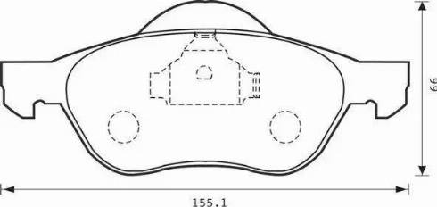 Stop 573016S - Гальмівні колодки, дискові гальма autozip.com.ua