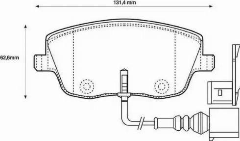 Stop 573101S - Гальмівні колодки, дискові гальма autozip.com.ua