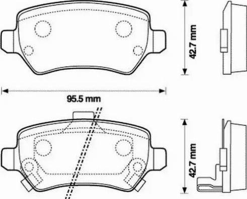 Stop 573122S - Гальмівні колодки, дискові гальма autozip.com.ua