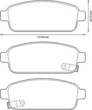 Stop 573335S - Гальмівні колодки, дискові гальма autozip.com.ua