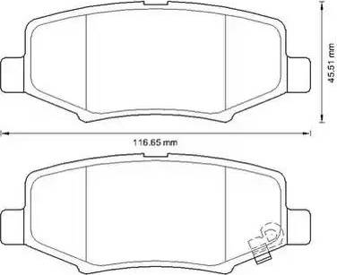 Stop 573323S - Гальмівні колодки, дискові гальма autozip.com.ua