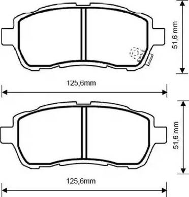 Stop 573249S - Гальмівні колодки, дискові гальма autozip.com.ua