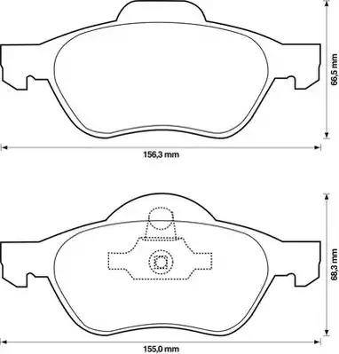 Stop 573243S - Гальмівні колодки, дискові гальма autozip.com.ua