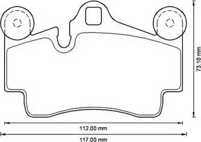 Stop 573227S - Гальмівні колодки, дискові гальма autozip.com.ua