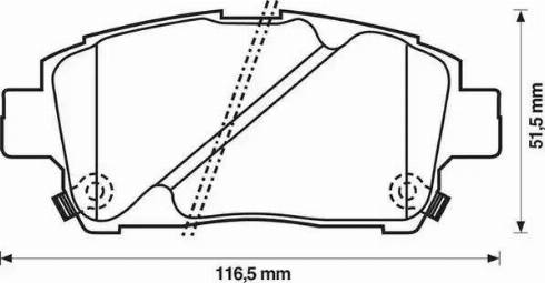 Stop 572405S - Гальмівні колодки, дискові гальма autozip.com.ua