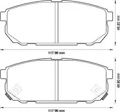 Stop 572549S - Гальмівні колодки, дискові гальма autozip.com.ua