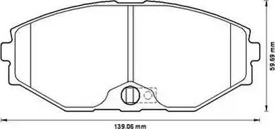 Stop 572506S - Гальмівні колодки, дискові гальма autozip.com.ua