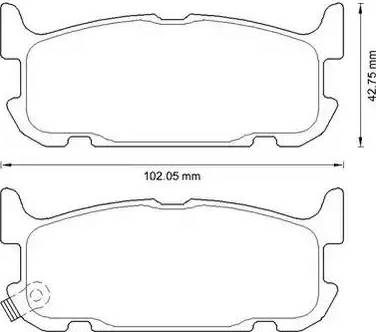 Stop 572603S - Гальмівні колодки, дискові гальма autozip.com.ua