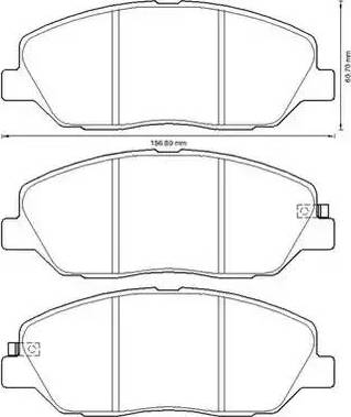 Stop 572607S - Гальмівні колодки, дискові гальма autozip.com.ua