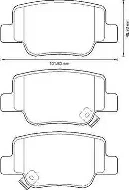 Stop 572623S - Гальмівні колодки, дискові гальма autozip.com.ua