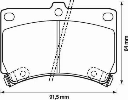 Stop 572145S - Гальмівні колодки, дискові гальма autozip.com.ua