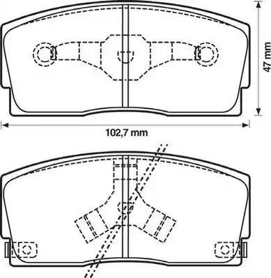 Stop 572164S - Гальмівні колодки, дискові гальма autozip.com.ua